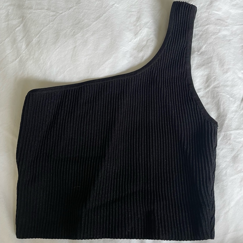 Aritzia sculpt one shoulder top